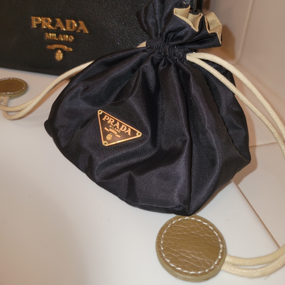 Prada Jewelry/Makeup Drawstring Bag
